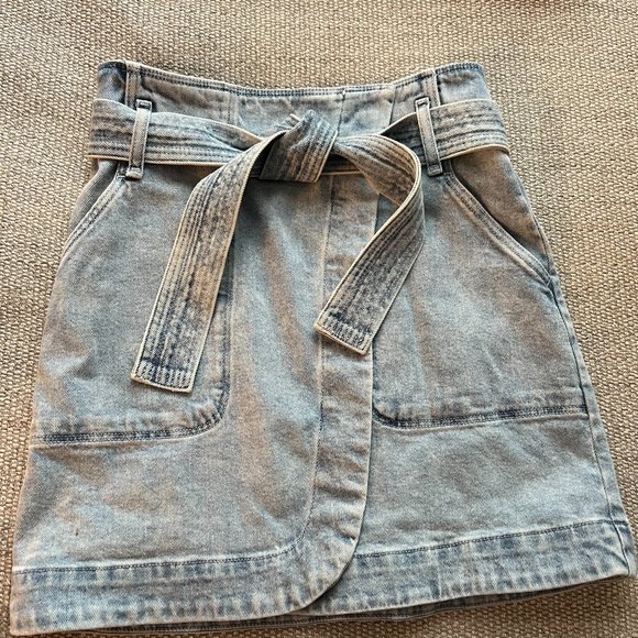 Sézane Leandra Skirt, FR36/US4, Bleach denim - Picture 4 of 5